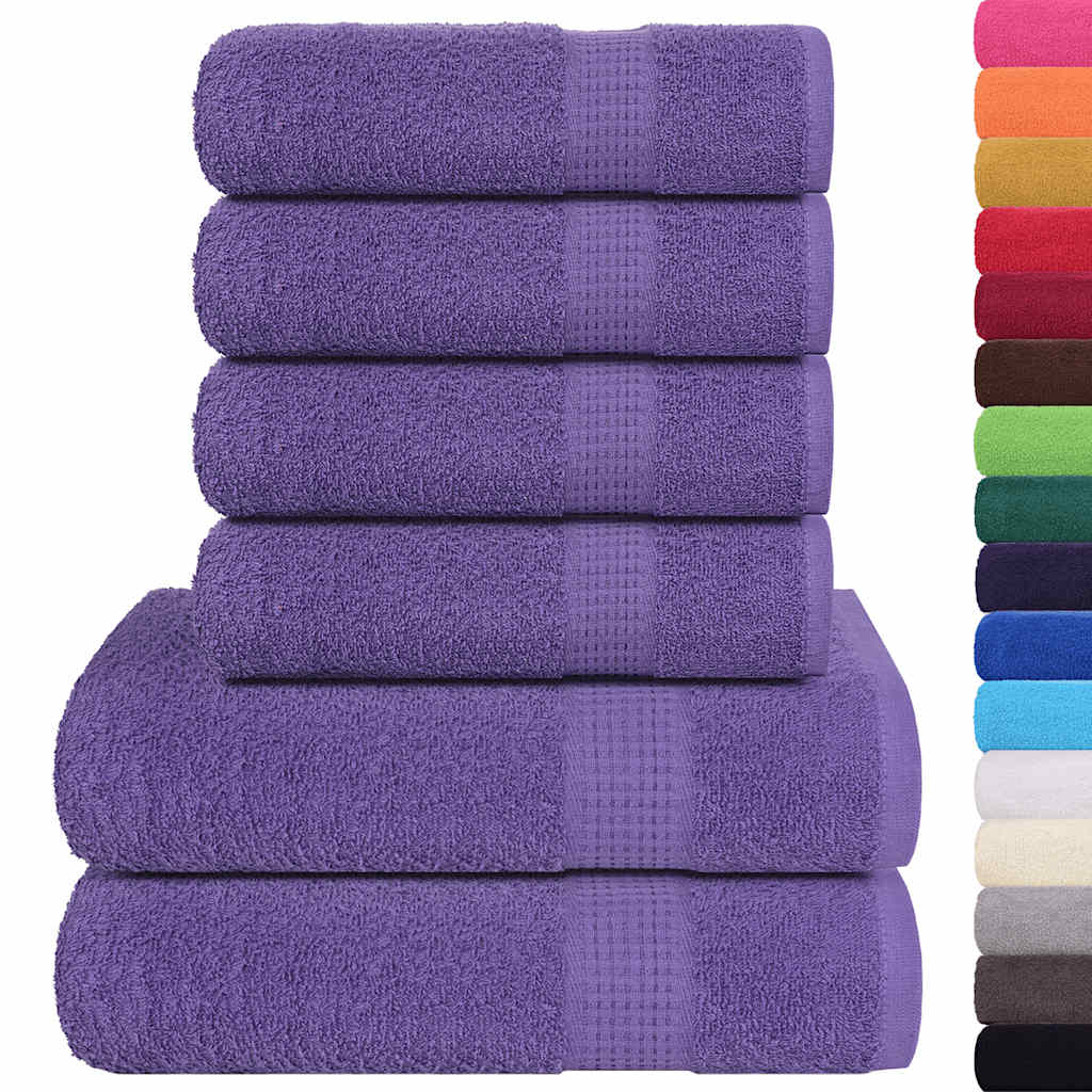 Lot de 6 serviettes FROGN Lilas 360 g/m²