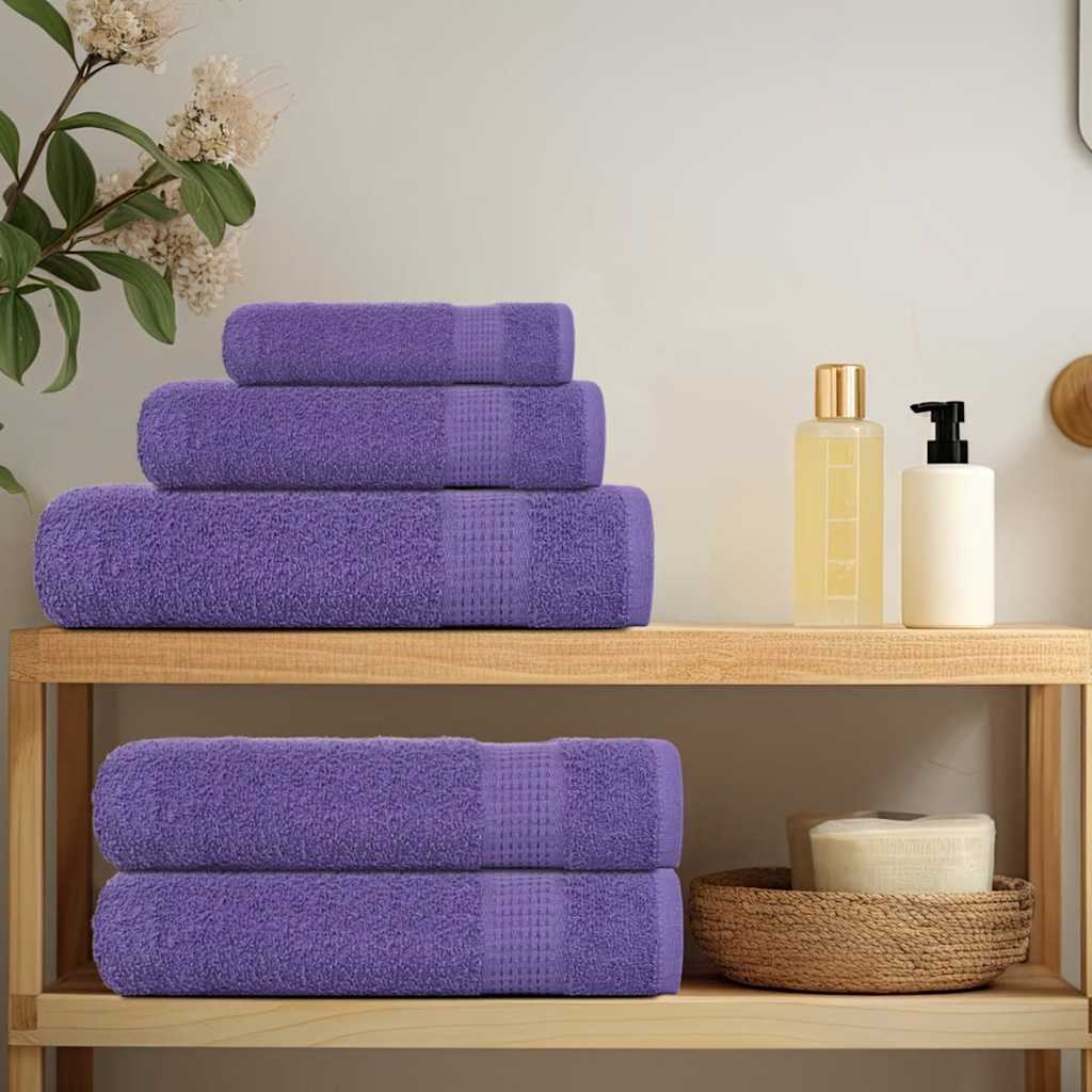 Lot de 6 serviettes FROGN Lilas 360 g/m²