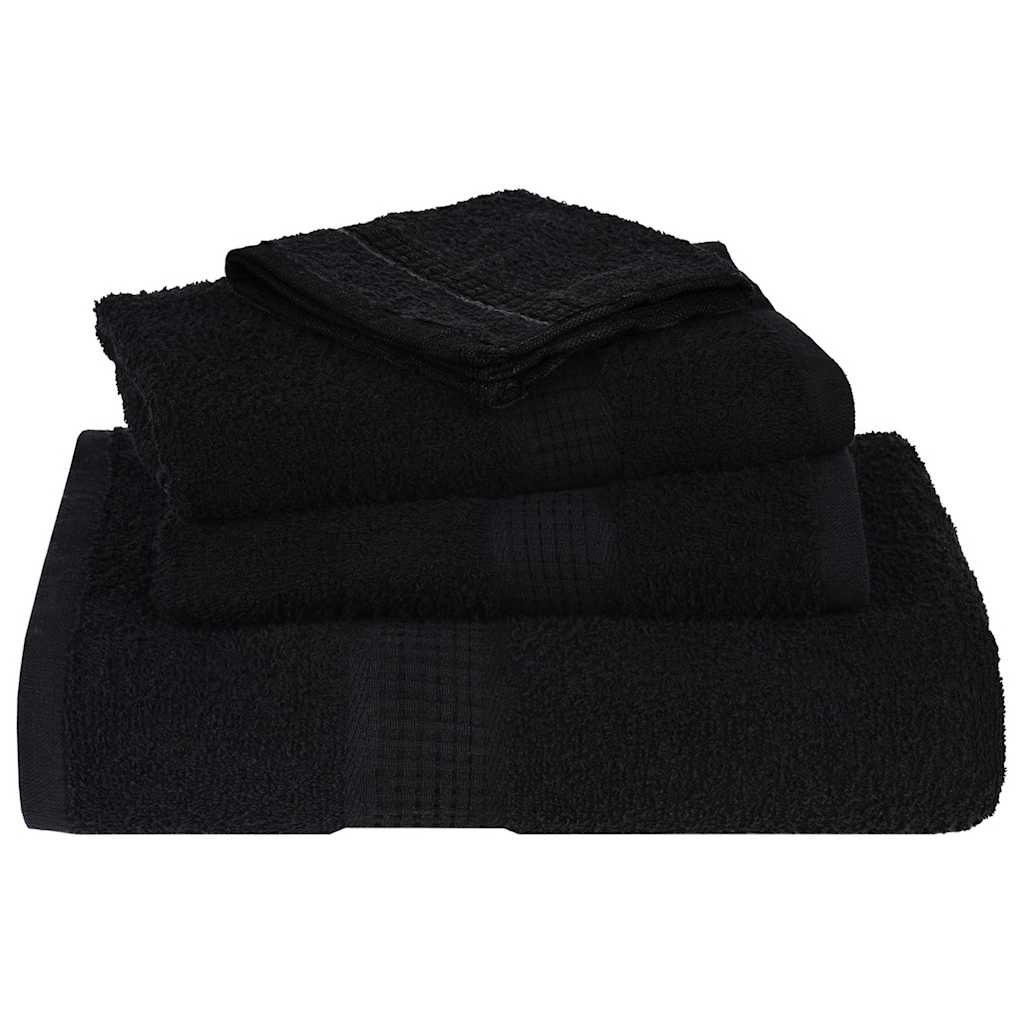 Lot de 6 serviettes FROGN Noir 360 g/m²