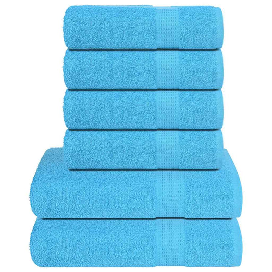 Set de 6 serviettes FROGN turquoise 360 g/m²