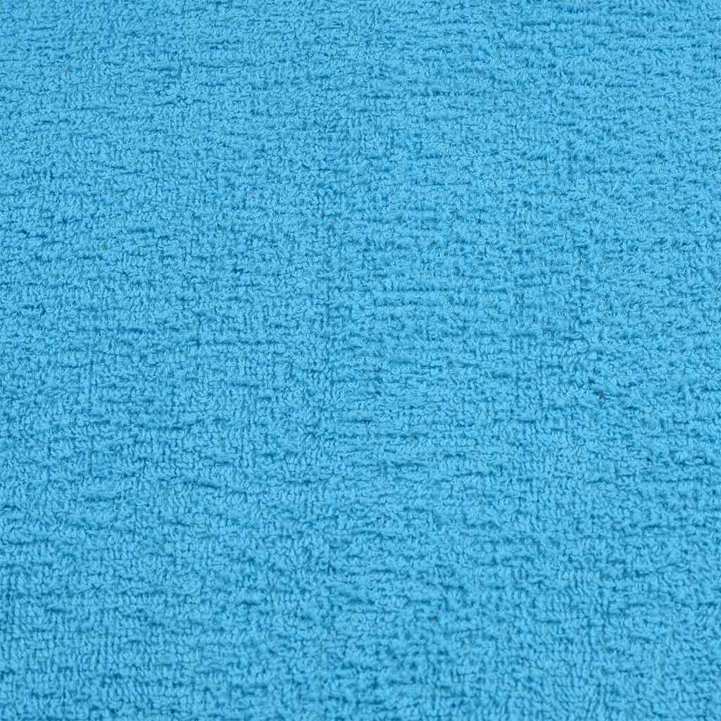 Set de 6 serviettes FROGN turquoise 360 g/m²
