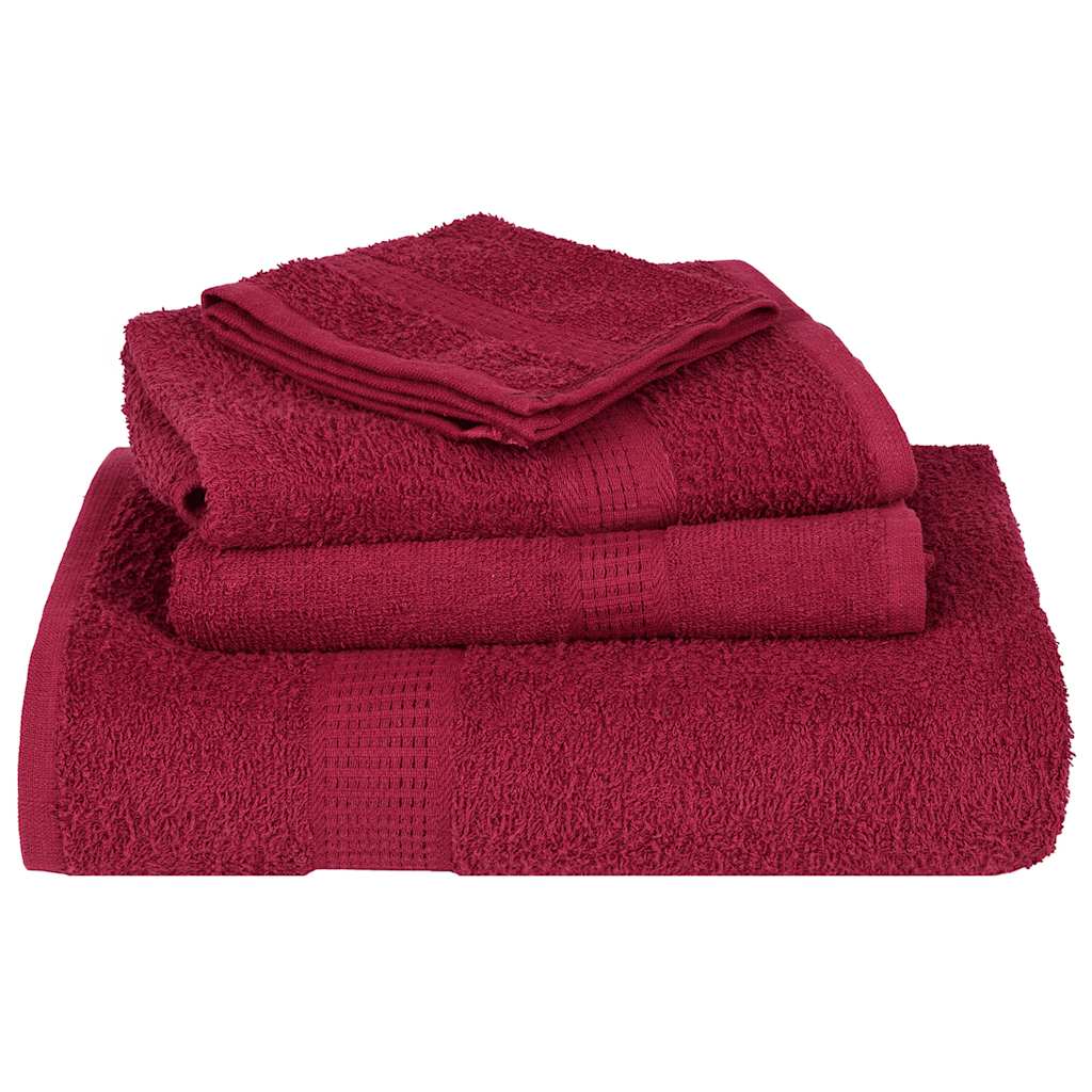 12-piece Towel Set FROGN Bordeaux 360 gsm