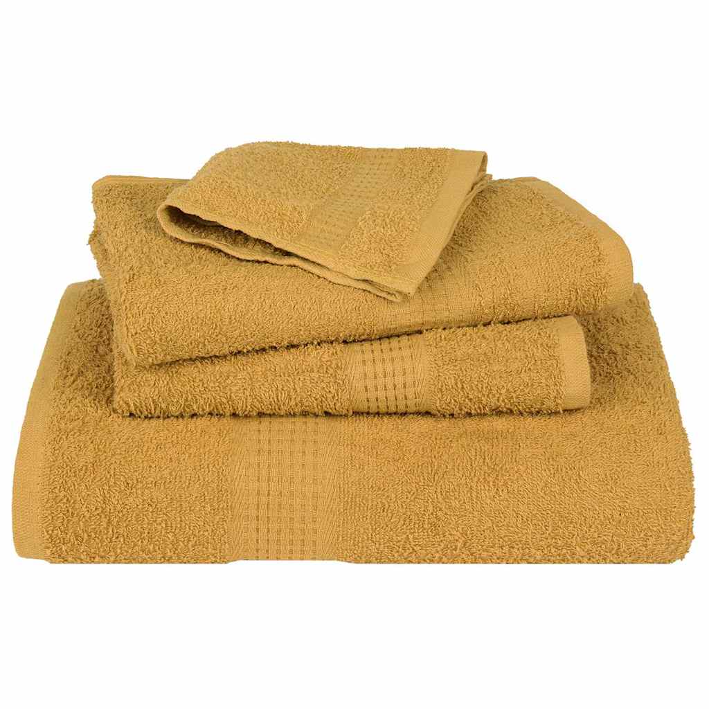 Lot de 12 serviettes FROGN doré, 360 g/m²