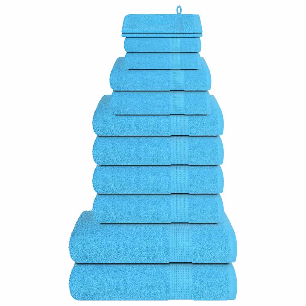 12-piece towel set FROGN turquoise 360 gsm