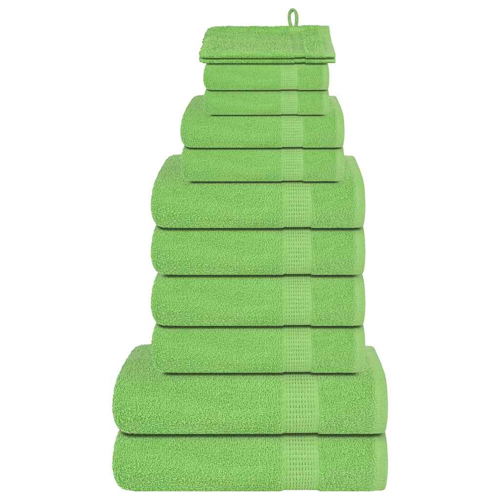 Lot de 12 serviettes FROGN vert pomme 360 g/m²