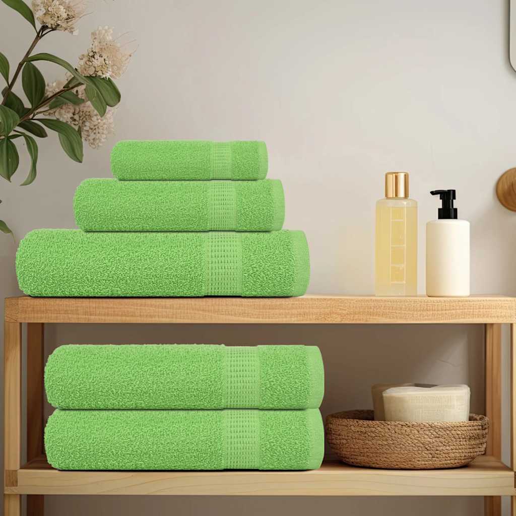 Lot de 12 serviettes FROGN vert pomme 360 g/m²