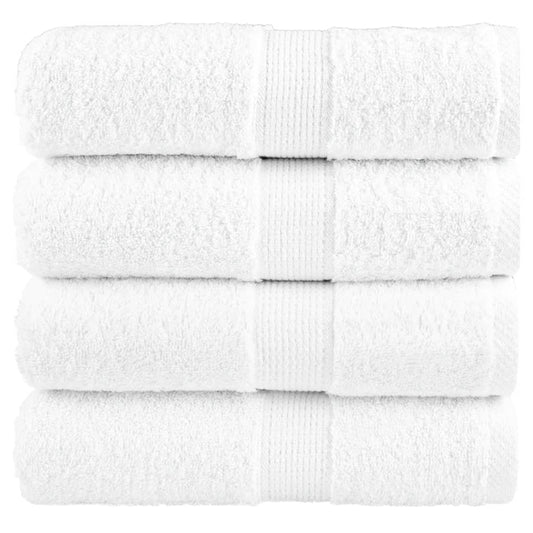 Premium-Waschtücher SOLUND 4 Stk. Weiß 30x30 cm 600 g/m²