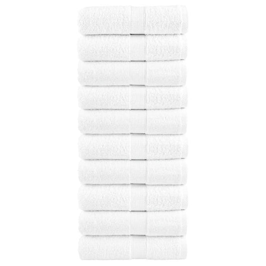 Premium-Waschtücher SOLUND 10 Stk. Weiß 30x30 cm 600 g/m²