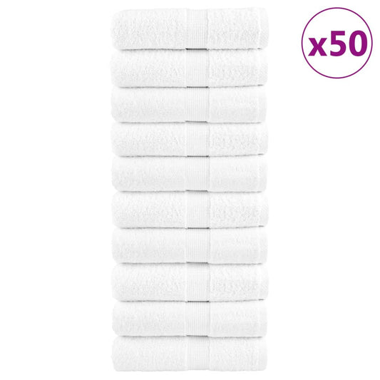 Premium Guest Towels SOLUND 50 pcs. White 30x50 cm 600 g/m²