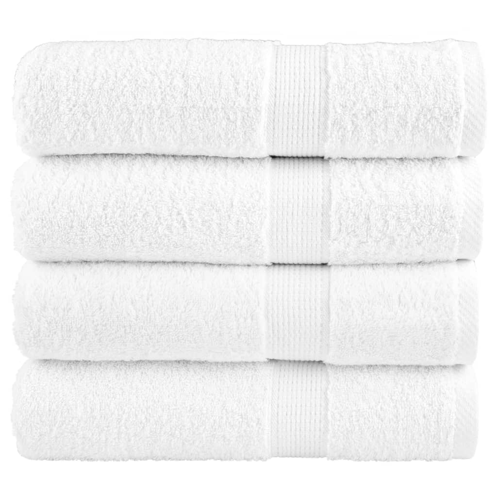 Premium Towels SOLUND 4 pcs. White 50x100 cm 600 gsm