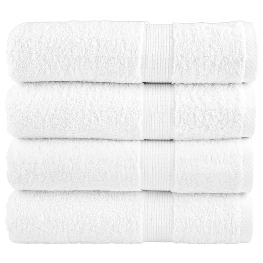 Premium Handtücher SOLUND 4 Stk. Weiß 50x100 cm 600 g/m²