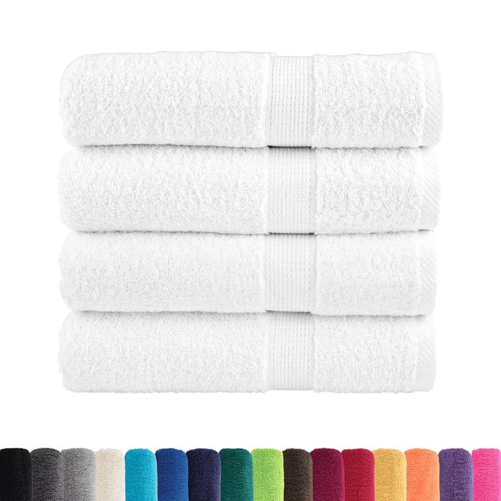 Premium Towels SOLUND 4 pcs. White 50x100 cm 600 gsm