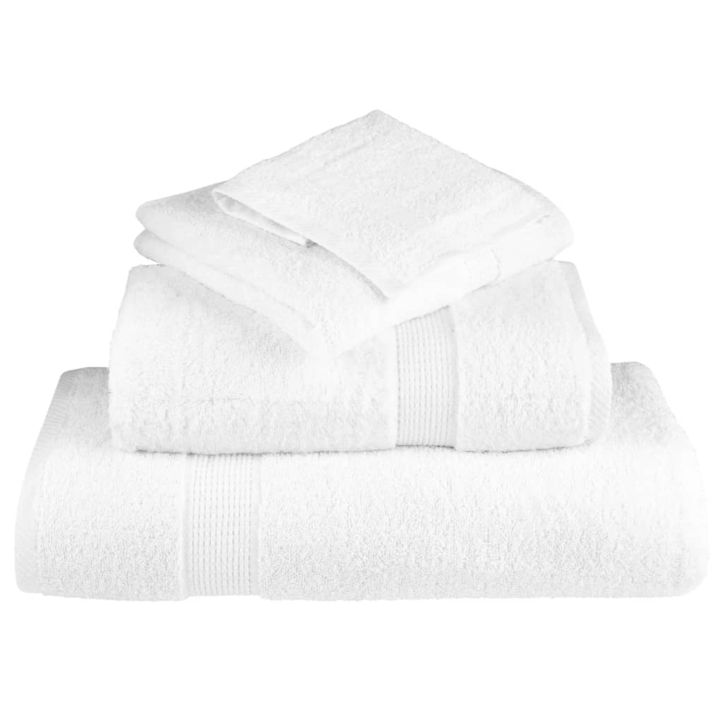 Premium Duschtücher SOLUND 2 Stk. Weiß 70x140 cm 600 g/m²