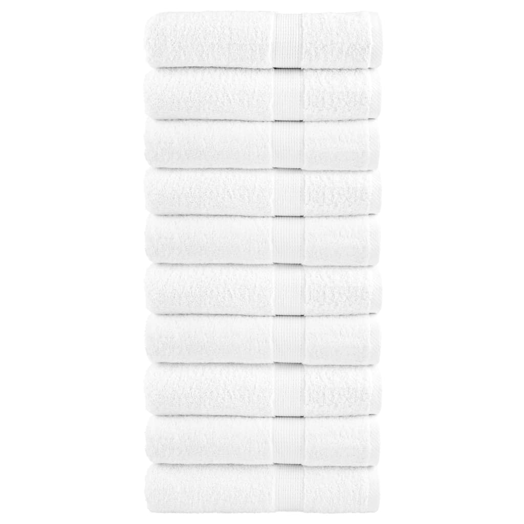 Premium Shower Towels SOLUND 10 pcs. White 70x140 cm 600 gsm