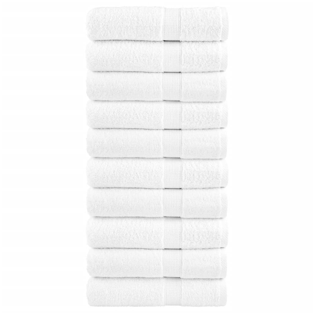 Serviettes de bain premium SOLUND 10 pcs Blanc 100x150 cm 600 g/m²