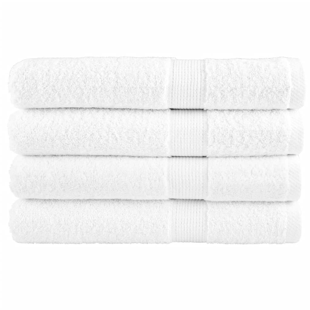 Premium Sauna Towels SOLUND 4 pcs. White 80x200 cm 600 gsm