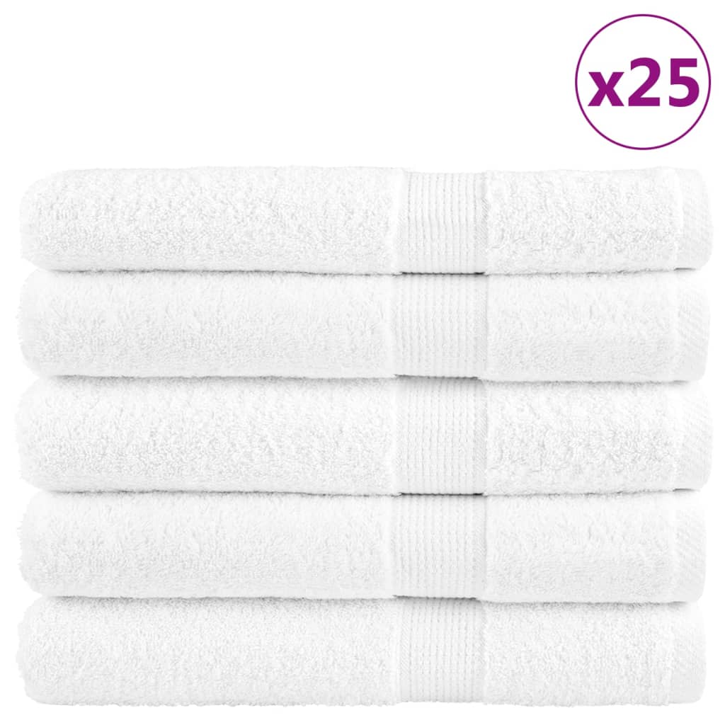 Premium Towels SOLUND 50 pcs. White 100x200 cm 600 gsm