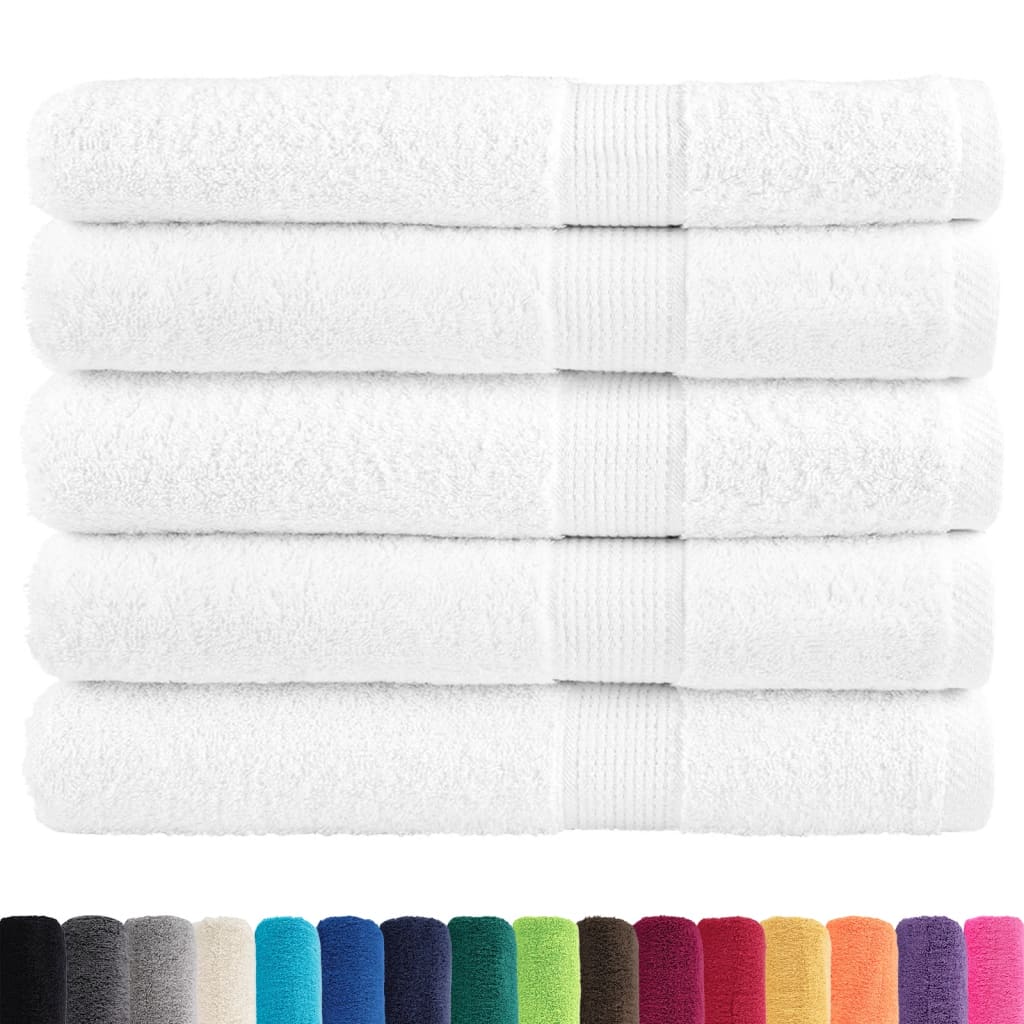 Premium Towels SOLUND 50 pcs. White 100x200 cm 600 gsm
