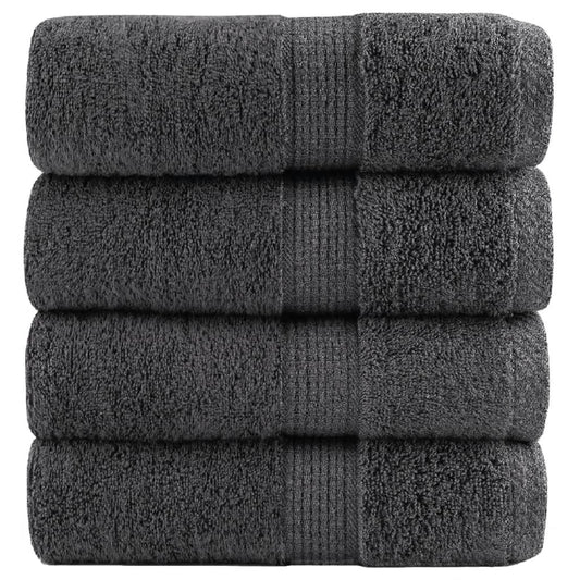 Premium-Waschtücher SOLUND 4 Stk. Anthrazit 30x30 cm 600 g/m²