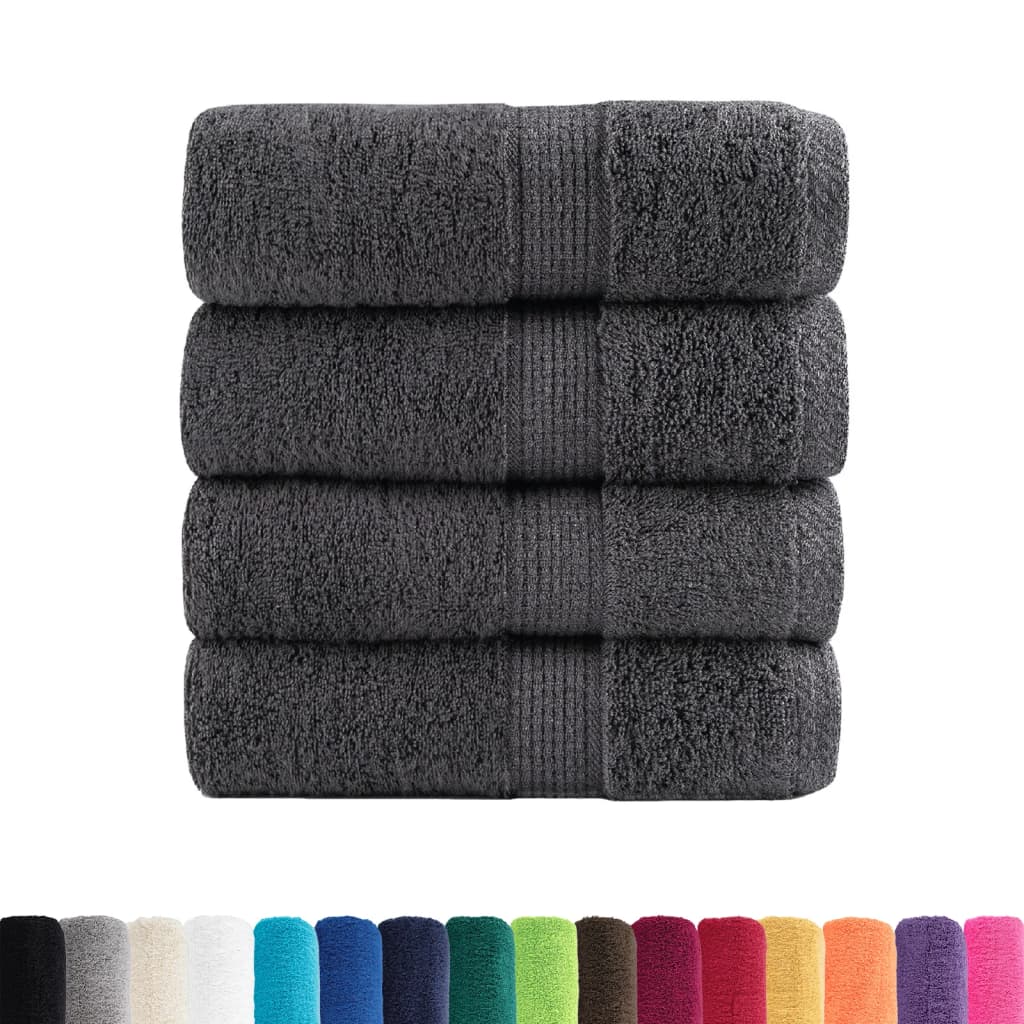 Premium Washcloths SOLUND 4 pcs. Anthracite 30x30 cm 600 g/m²