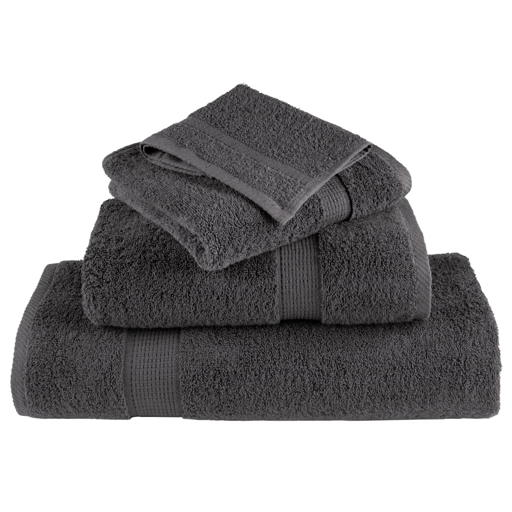 Premium Washcloths SOLUND 4 pcs. Anthracite 30x30 cm 600 g/m²