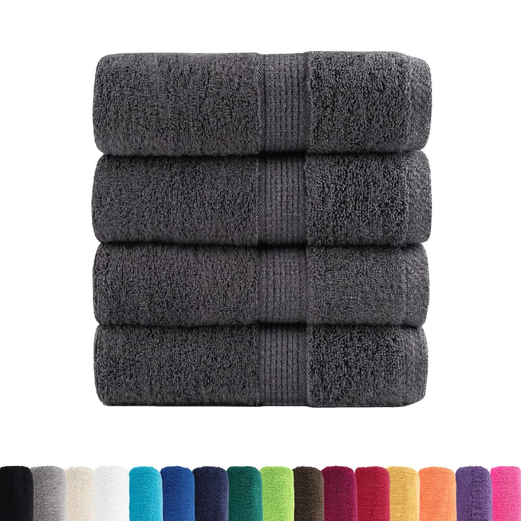 Premium Guest Towels SOLUND 4 pcs. Anthracite 30x50 cm 600 gsm