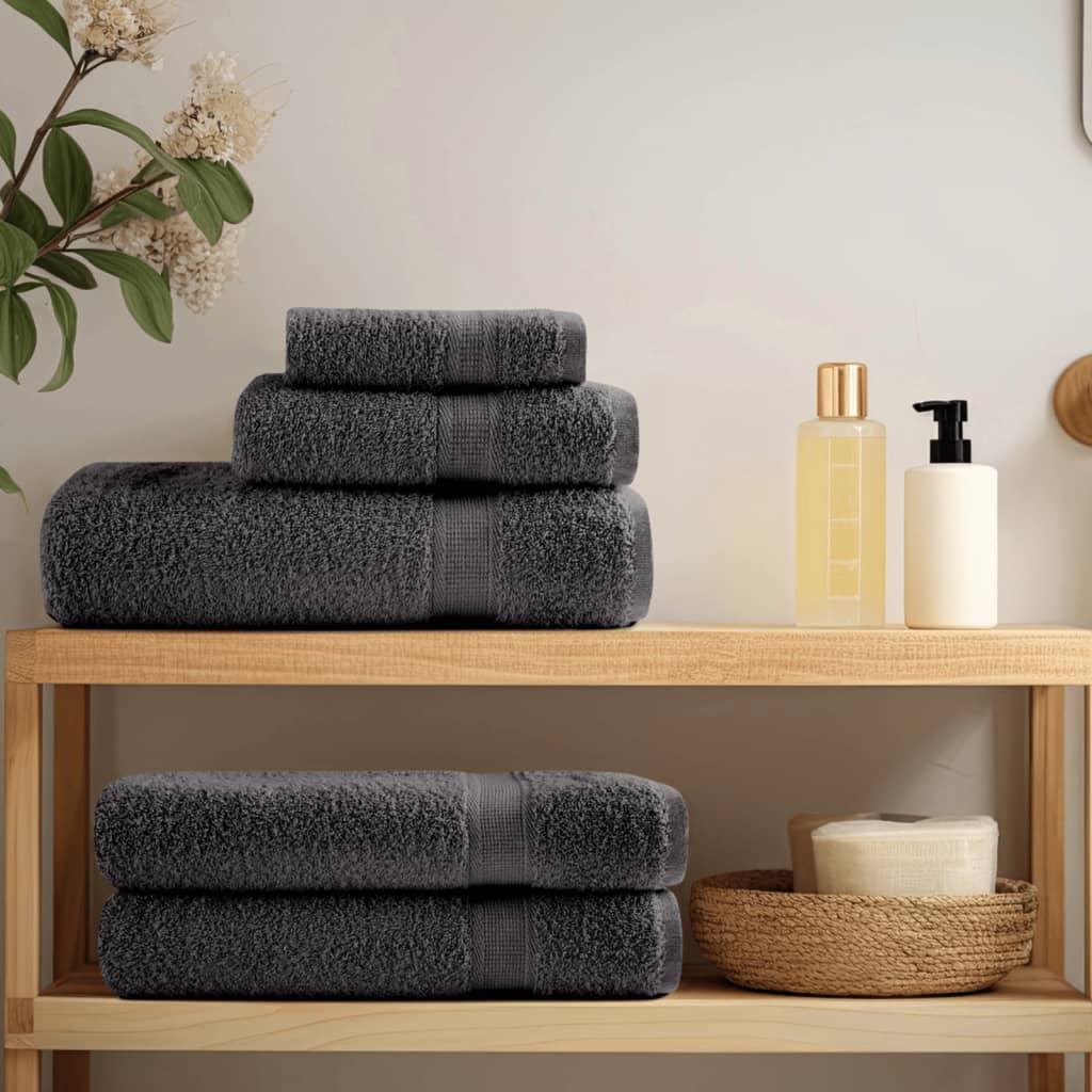 Premium Guest Towels SOLUND 4 pcs. Anthracite 30x50 cm 600 gsm