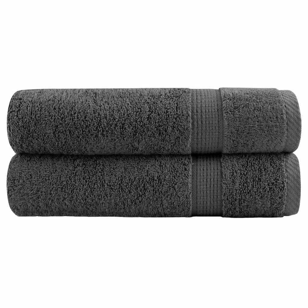 Premium Towels SOLUND 2 pcs. Anthracite 50x100 cm 600 g/m²