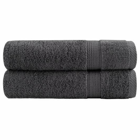 Premium Handtücher SOLUND 2 Stk. Anthrazit 50x100 cm 600 g/m²