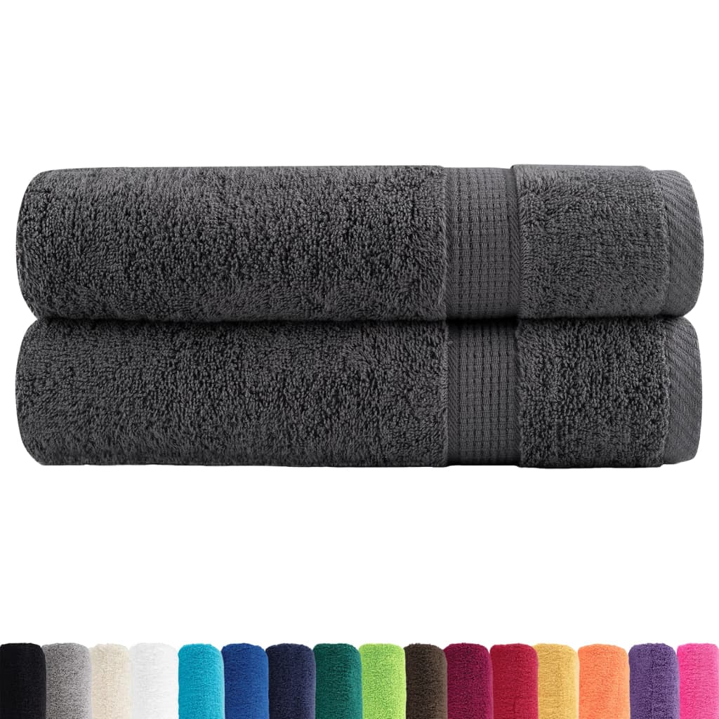 Premium Towels SOLUND 2 pcs. Anthracite 50x100 cm 600 g/m²