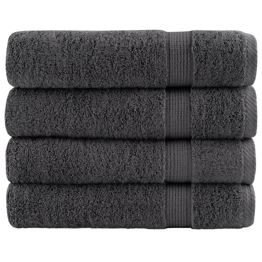 Premium Shower Towels SOLUND 4 pcs. Anthracite 70x140 cm 600 g/m²