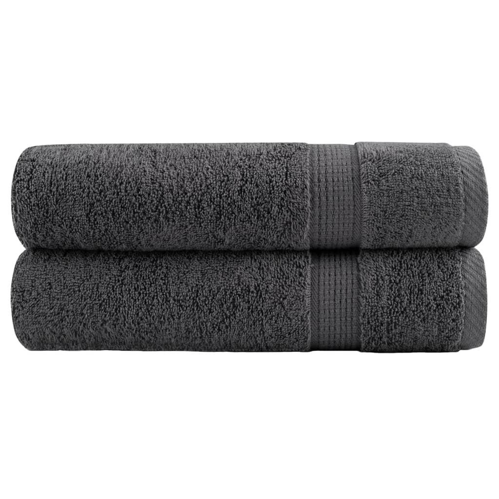 Premium Bath Towels SOLUND 2 pcs. Anthracite 100x150 cm 600 g/m²