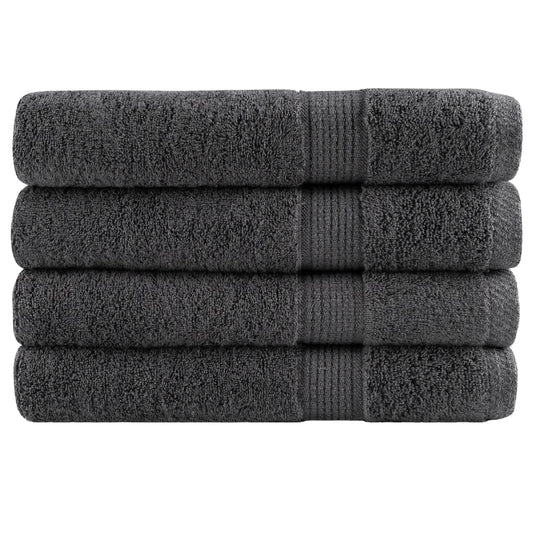 Premium Saunatücher SOLUND 4 Stk. Anthrazit 80x200 cm 600 g/m²