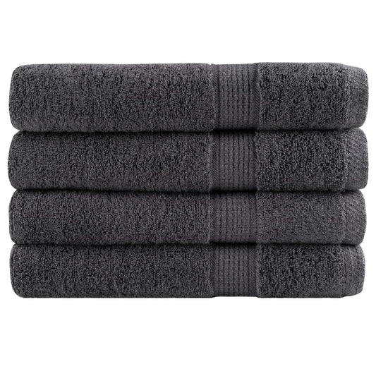 Premium Handtücher SOLUND 4 Stk. Anthrazit 100x200 cm 600 g/m²