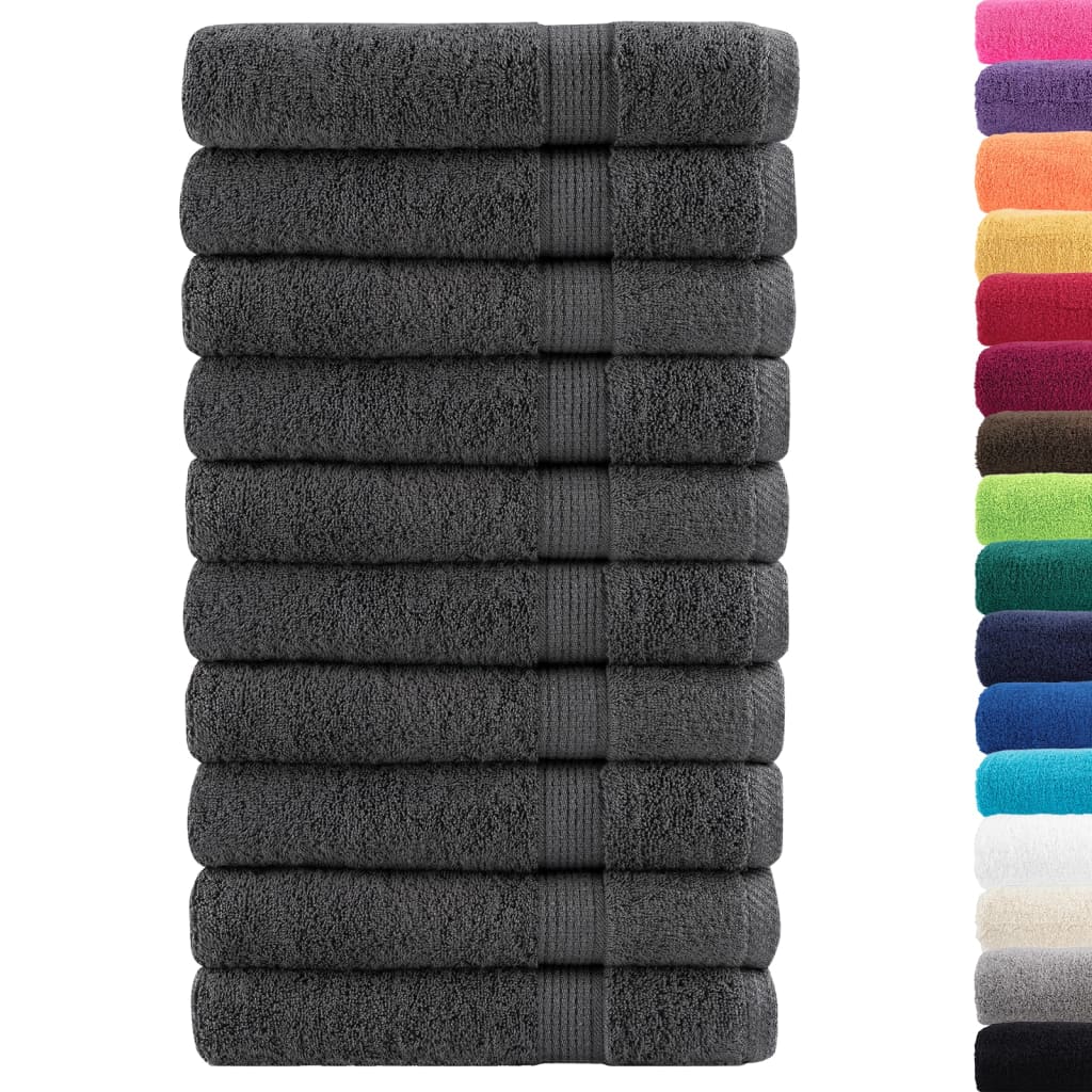 Serviettes premium SOLUND 10 pcs anthracite 100x200 cm 600 g/m²