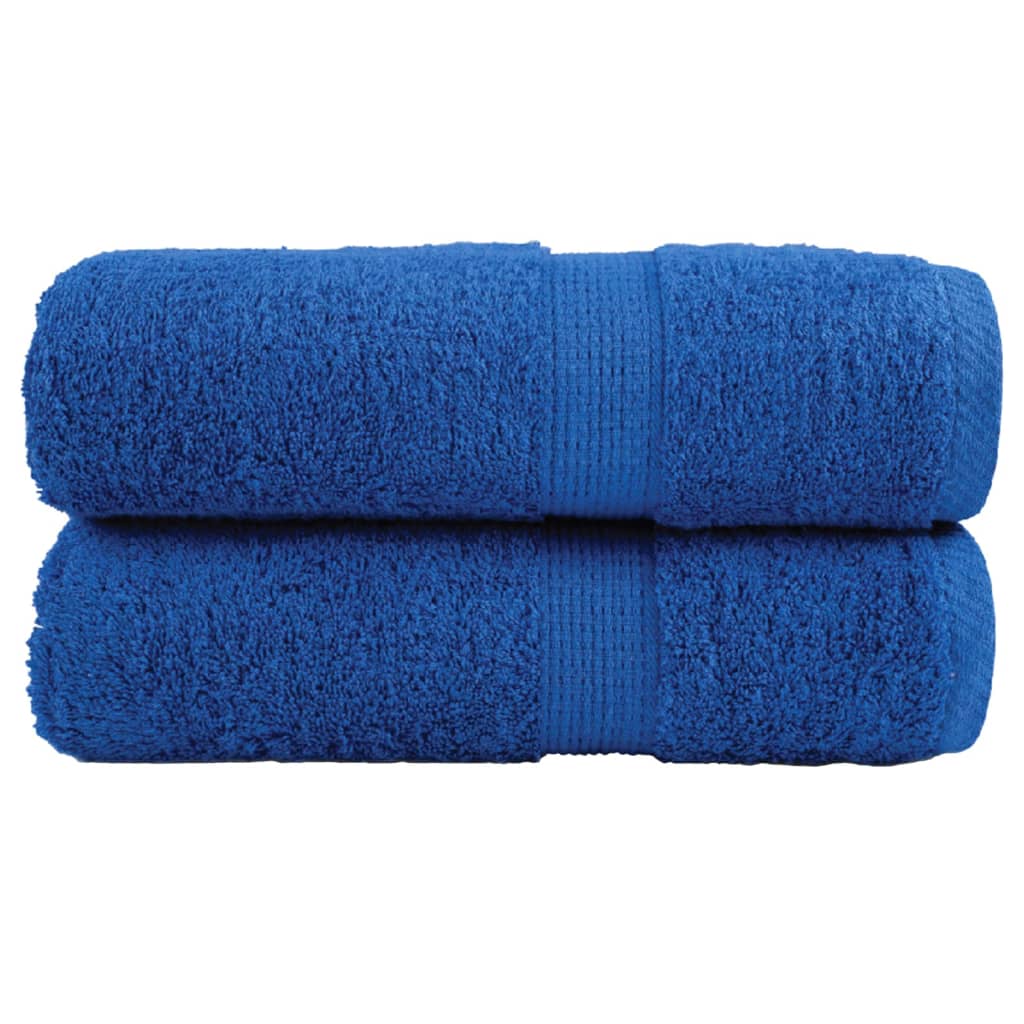 Serviettes invités Premium SOLUND 2 pces Bleu 30x50 cm 600 g/m²
