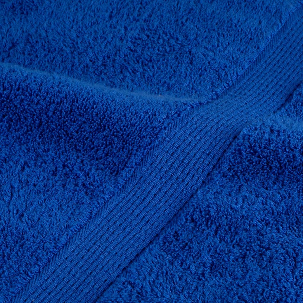 Serviettes de sauna premium SOLUND 2 pièces bleues 80x200 cm 600 g/m²