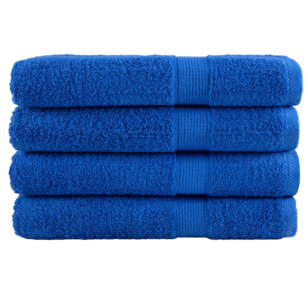 Premium Saunatücher SOLUND 4 Stk. Blau 80x200 cm 600 g/m²
