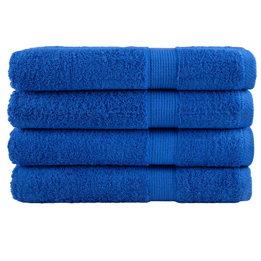 Premium Handtücher SOLUND 4 Stk. Blau 100x200 cm 600 g/m²