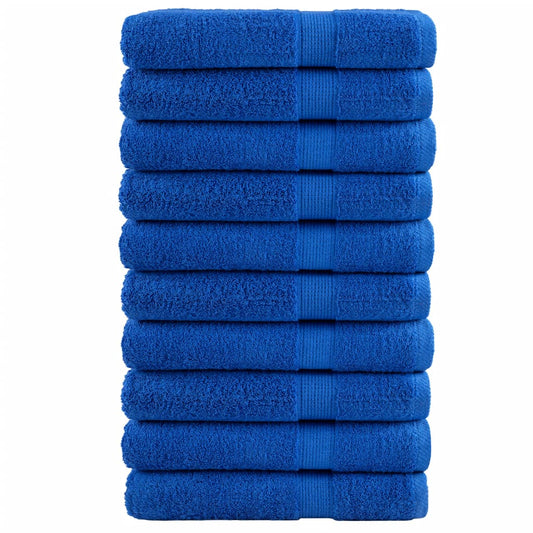 Premium Handtücher SOLUND 10 Stk. Blau 100x200 cm 600 g/m²