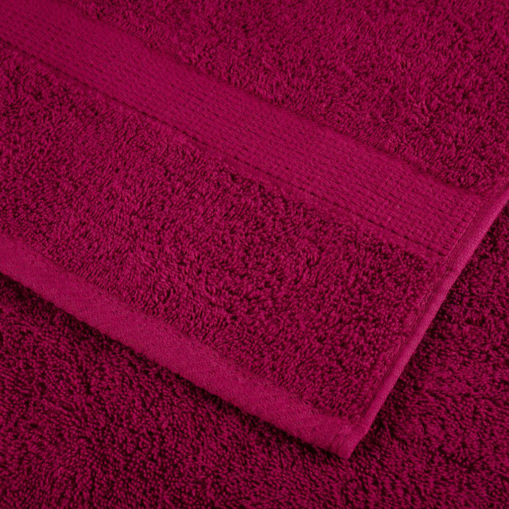 Serviettes de toilette Premium SOLUND 4 p. Bordeaux 30x30 cm 600 g/m²