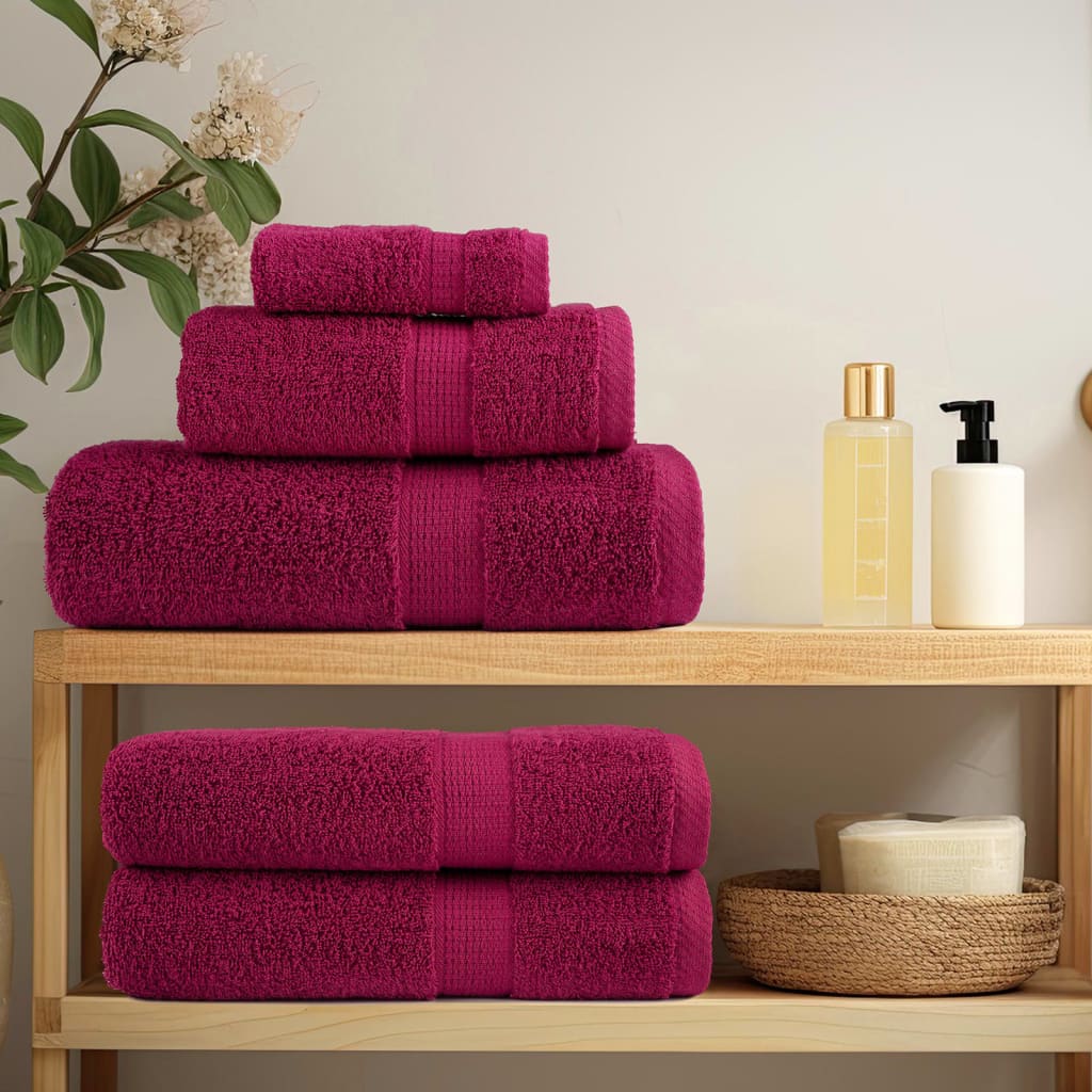 Premium Handtücher SOLUND 2 Stk. Bordeaux 50x100 cm 600 g/m²