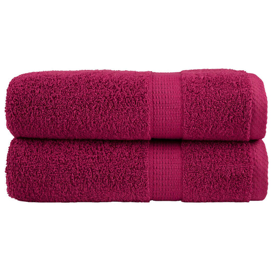 Premium Duschtücher SOLUND 2 Stk. Bordeaux 70x140 cm 600 g/qm