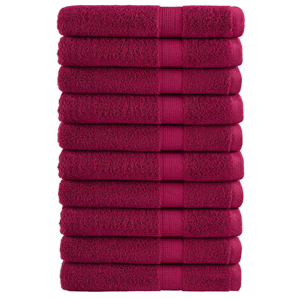 Serviettes premium SOLUND 10 pcs Bordeaux 100x200 cm 600 g/m²