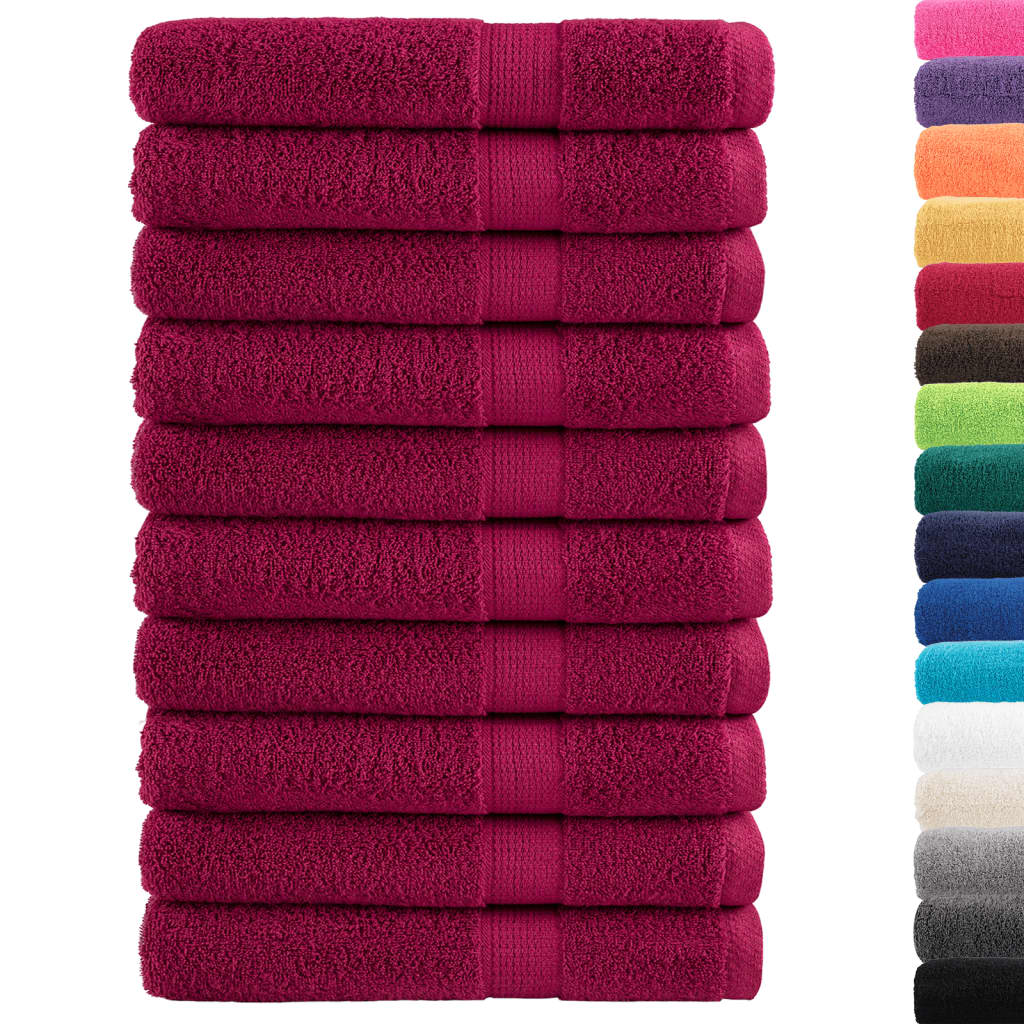 Serviettes premium SOLUND 10 pcs Bordeaux 100x200 cm 600 g/m²