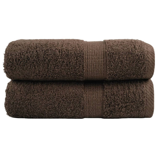 Premium-Waschtücher SOLUND 2 Stk. Braun 30x30 cm 600 g/m²