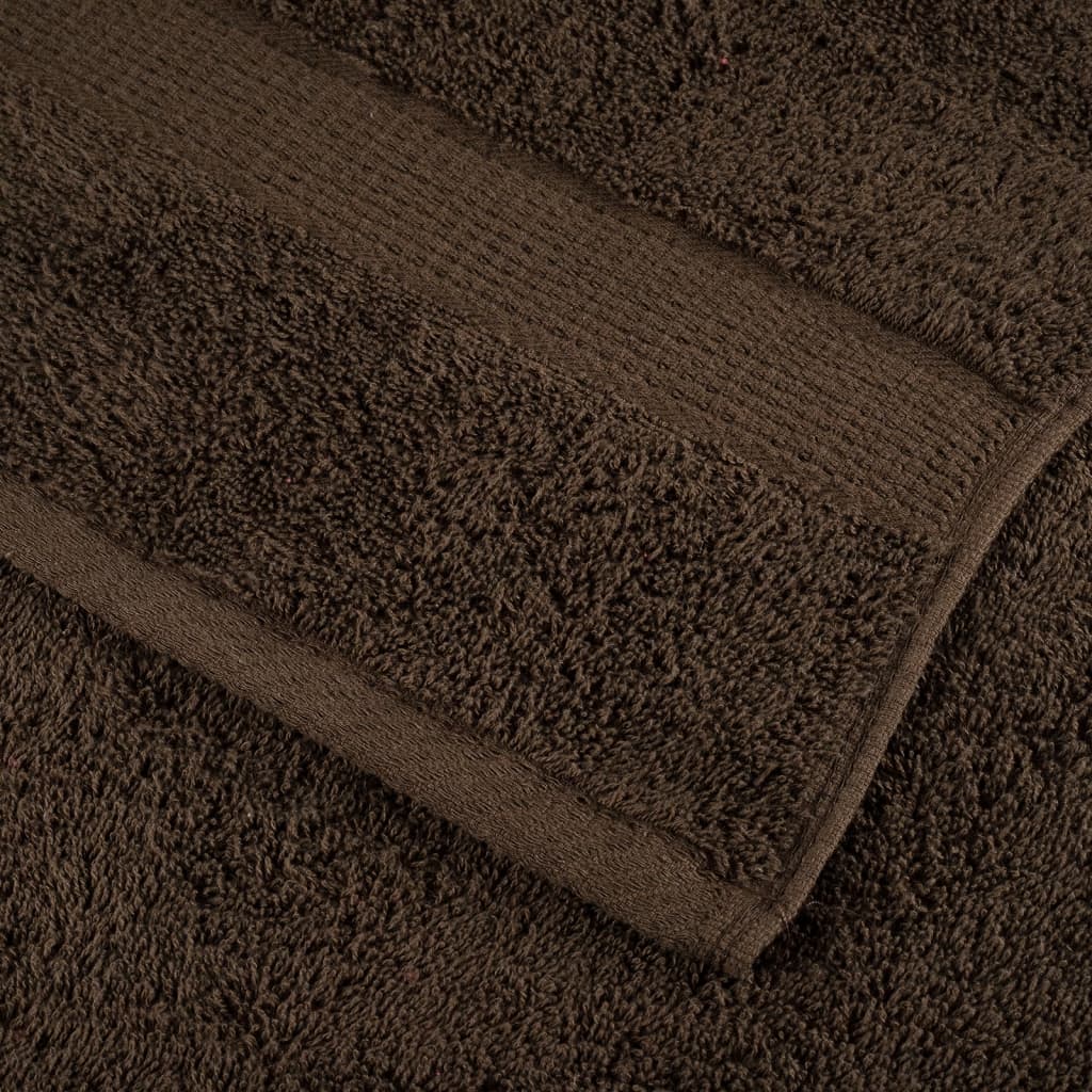 Premium-Waschtücher SOLUND 10 Stk. Braun 30x30 cm 600 g/m²