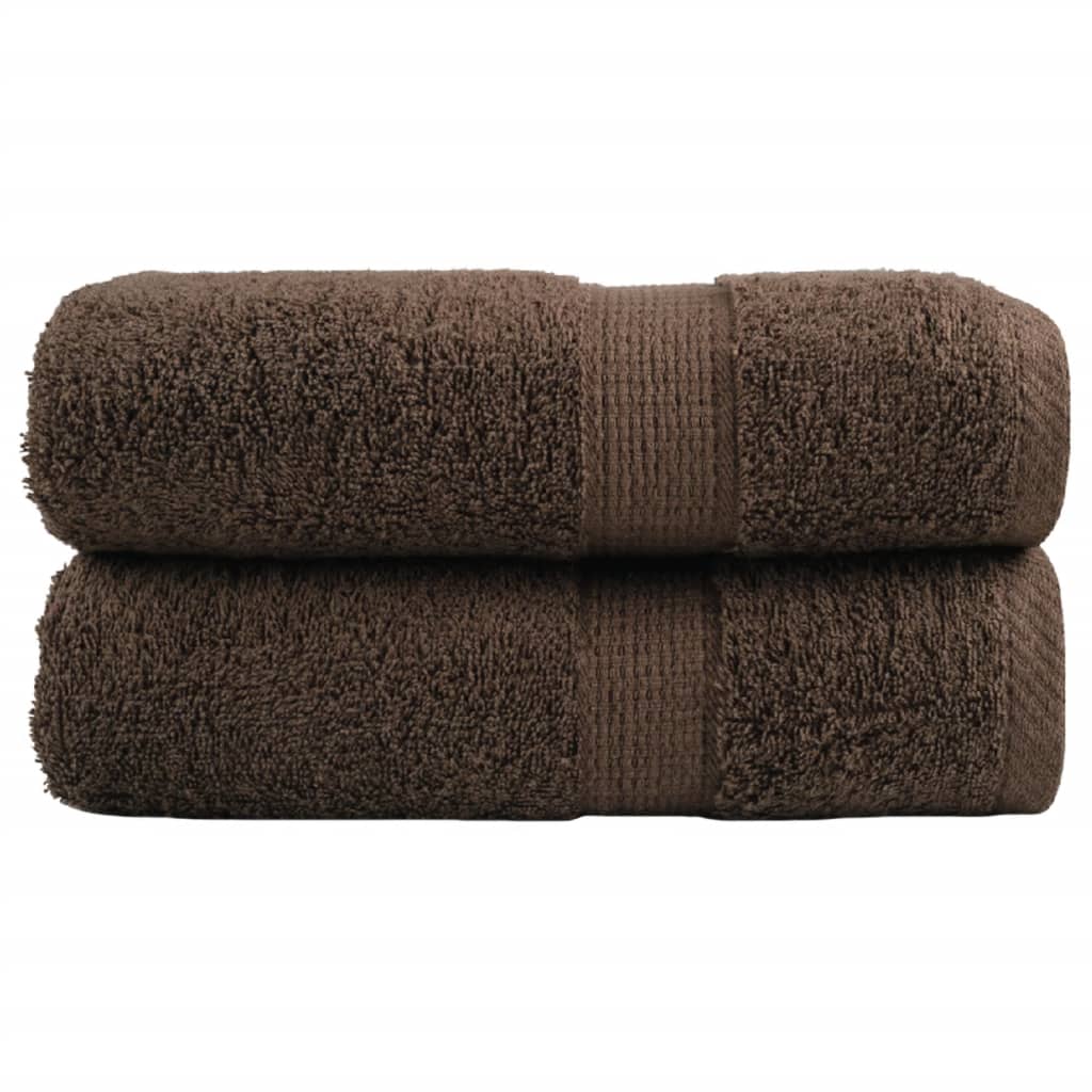 Premium Guest Towels SOLUND 2 pc. Brown 30x50 cm 600 gsm