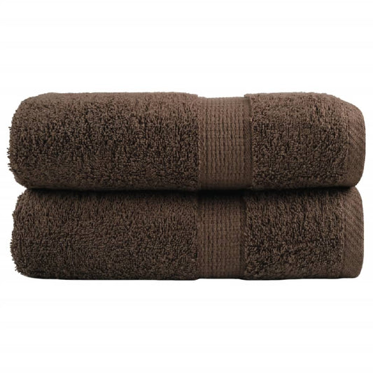 Premium Guest Towels SOLUND 2 pc. Brown 30x50 cm 600 gsm