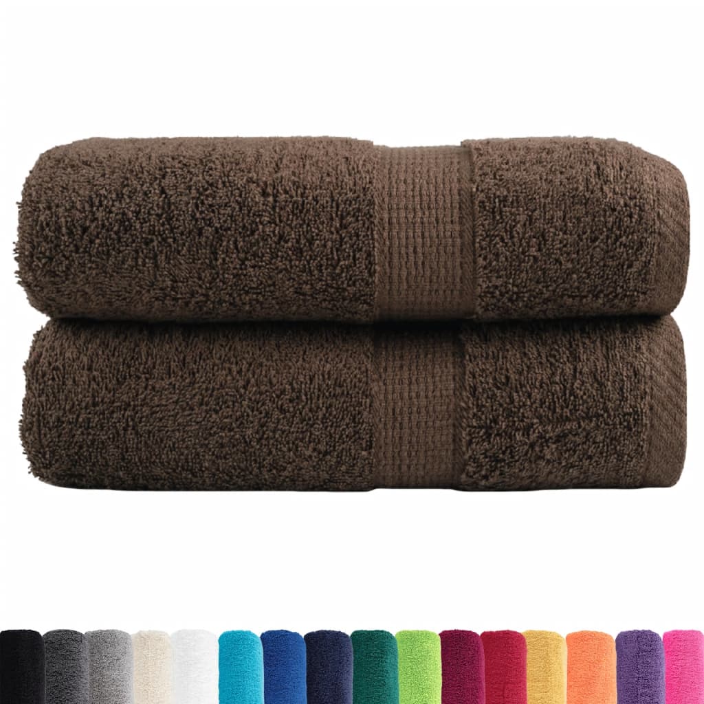 Premium Guest Towels SOLUND 2 pc. Brown 30x50 cm 600 gsm